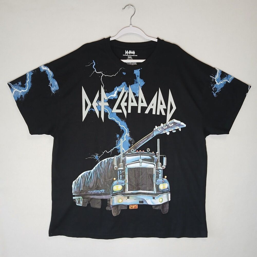 Def Leppard 3XL Black Shirt Rock
